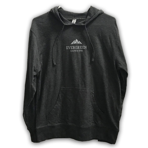 adult charcoal jersey hoodie