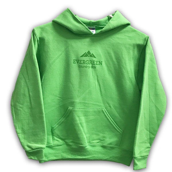 youth hoodie green